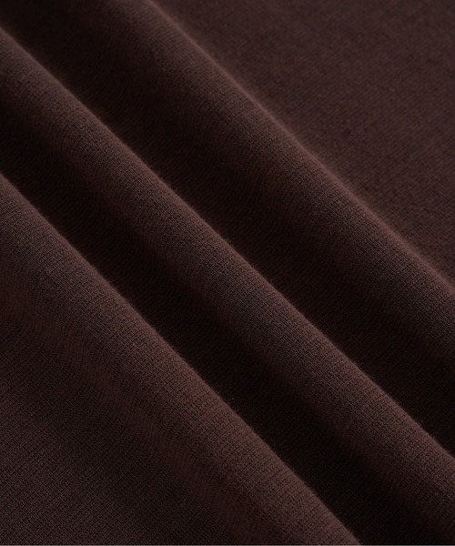 UNITED TOKYO（ユナイテッドトウキョウ）の「【残りわずか】18Gウールミラノリブモックネックニット　｜毛玉防止｜ウール100％｜ウォッシャブル｜ロングシーズン｜コート｜インナー｜ハイネック｜ウールニット（ニット/セーター・メンズ・モカ/オフホワイト/ブラック/ライトグレー/ダークブラウン・1/2/3）」の20枚目の写真