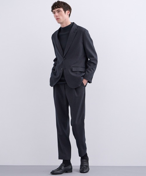 UNITED TOKYO（ユナイテッドトウキョウ）の「【残りわずか】18Gウールミラノリブモックネックニット　｜毛玉防止｜ウール100％｜ウォッシャブル｜ロングシーズン｜コート｜インナー｜ハイネック｜ウールニット（ニット/セーター・メンズ・モカ/オフホワイト/ブラック/ライトグレー/ダークブラウン・1/2/3）」の11枚目の写真