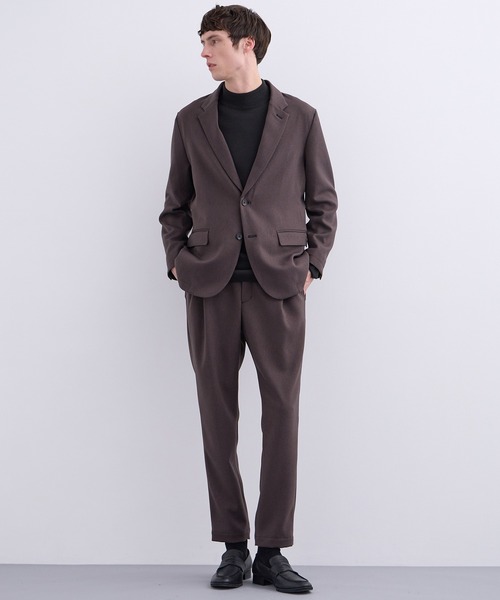 UNITED TOKYO（ユナイテッドトウキョウ）の「【残りわずか】18Gウールミラノリブモックネックニット　｜毛玉防止｜ウール100％｜ウォッシャブル｜ロングシーズン｜コート｜インナー｜ハイネック｜ウールニット（ニット/セーター・メンズ・モカ/オフホワイト/ブラック/ライトグレー/ダークブラウン・1/2/3）」の13枚目の写真