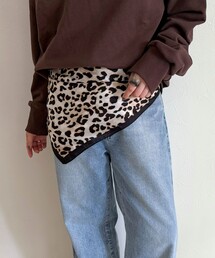 fredy emue | 縁取りプリントスカーフ(バンダナ/スカーフ)