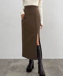 CENEA（セネア）の「ハイウエストジップIラインスカート(通年生地)[高身長サイズMT/低身長サイズLP有り]（スカート）」