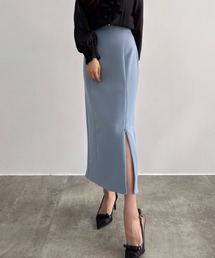 CENEA（セネア）の「ハイウエストジップIラインスカート(通年生地)[高身長サイズMT/低身長サイズLP有り]（スカート）」