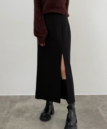 CENEA（セネア）の「ハイウエストジップIラインスカート(通年生地)（スカート・レディース）」