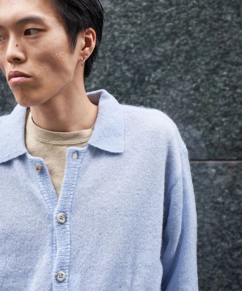 PULP/417EDIFICE（パルプフォーワンセブンエディフィス）の「PULP / モヘヤブレンドニット カーディガン（カーディガン/ボレロ・メンズ・ブラウン/ブルー系その他・2/1）」の19枚目の写真