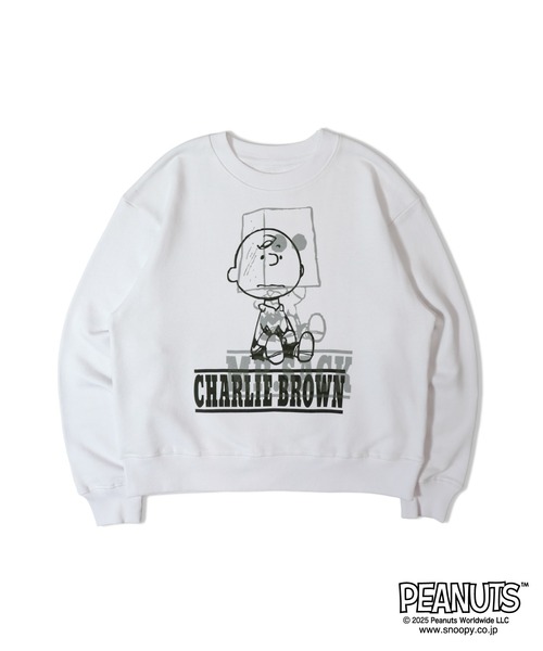 PEANUTS(ピーナッツ)の「JOHNBULL-PEANUTS-SWT(スウェット・メンズ・ホワイト系2/ブラック系2/ブラック/ホワイト・M/L)」の2枚目の写真