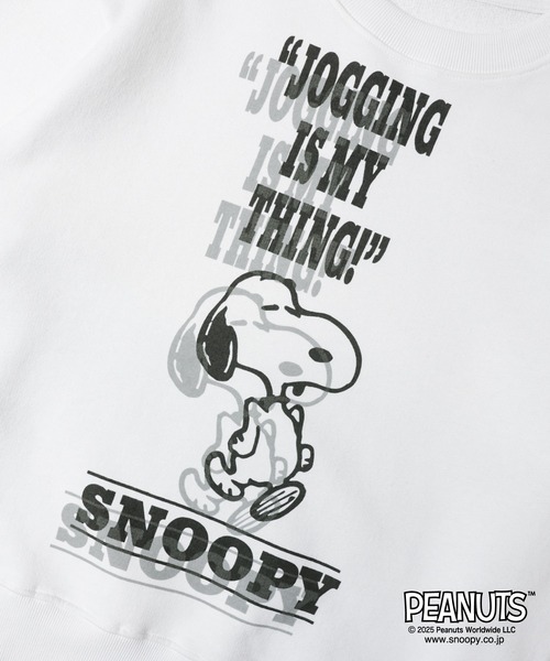 PEANUTS(ピーナッツ)の「JOHNBULL-PEANUTS-SWT(スウェット・メンズ・ホワイト系2/ブラック系2/ブラック/ホワイト・M/L)」の11枚目の写真