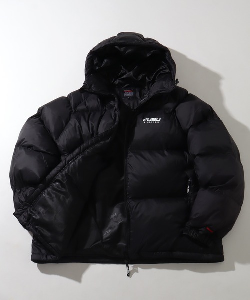 FUBU（ フブ）の「【FUBU/フブ】 Nylon Puffer Hooded Jacket / ナイロン パファー フーデッド ジャケット（ダウンジャケット/コート・メンズ・ブラック/シルバー/ブラウン・M/L/XL）」の12枚目の写真