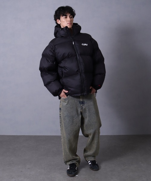 FUBU（ フブ）の「【FUBU/フブ】 Nylon Puffer Hooded Jacket / ナイロン パファー フーデッド ジャケット（ダウンジャケット/コート・メンズ・ブラック/シルバー/ブラウン・M/L/XL）」の10枚目の写真