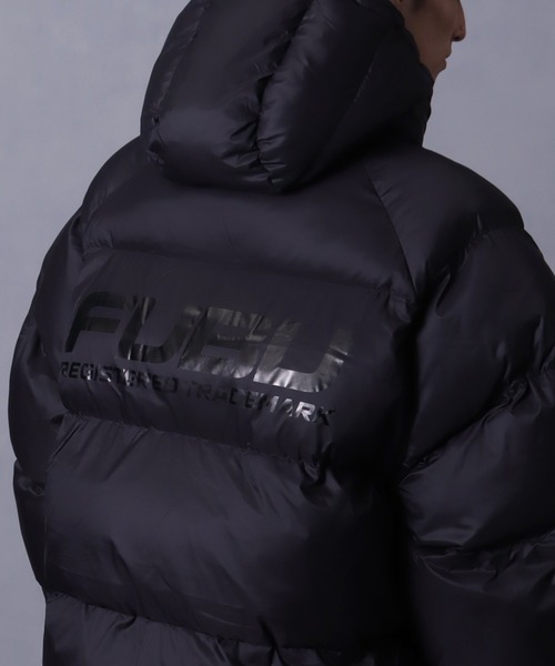 FUBU（ フブ）の「【FUBU/フブ】 Nylon Puffer Hooded Jacket / ナイロン パファー フーデッド ジャケット（ダウンジャケット/コート・メンズ・ブラック/シルバー/ブラウン・M/L/XL）」の7枚目の写真