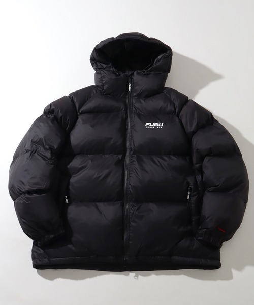 FUBU（ フブ）の「【FUBU/フブ】 Nylon Puffer Hooded Jacket / ナイロン パファー フーデッド ジャケット（ダウンジャケット/コート・メンズ・ブラック/シルバー/ブラウン・M/L/XL）」の11枚目の写真