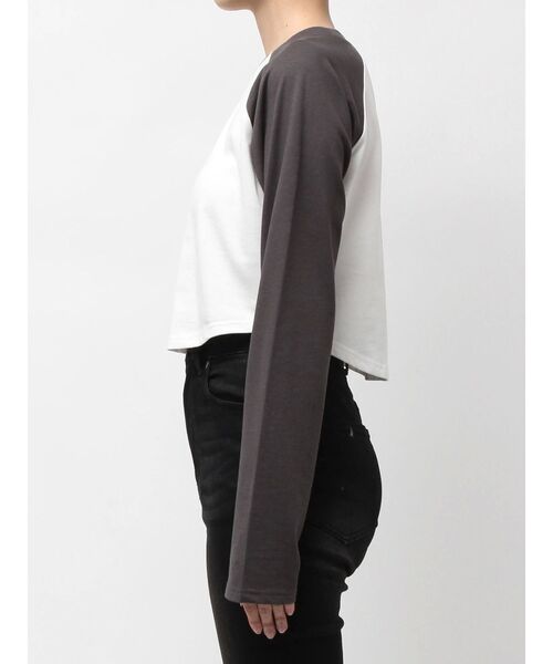 EMODA（エモダ）の「【野性爆弾 くっきー！× EMODA】RAGLAN LT（Tシャツ/カットソー・レディース・グレー/ブルー・SMALL/MEDIUM）」の16枚目の写真