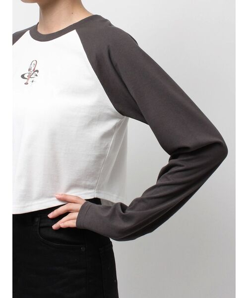 EMODA（エモダ）の「【野性爆弾 くっきー！× EMODA】RAGLAN LT（Tシャツ/カットソー・レディース・グレー/ブルー・SMALL/MEDIUM）」の19枚目の写真