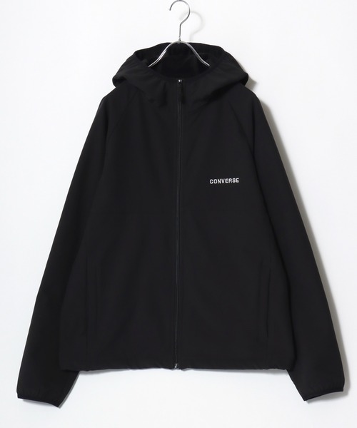 CONVERSE（コンバース）の「2025AW CONVERSE /コンバース 裏フリース ナイロンボンディング マウンテンパーカー レディース メンズ フーディー（ナイロンジャケット・メンズ・カーキ/ブラック・M/LL/L）」の3枚目の写真