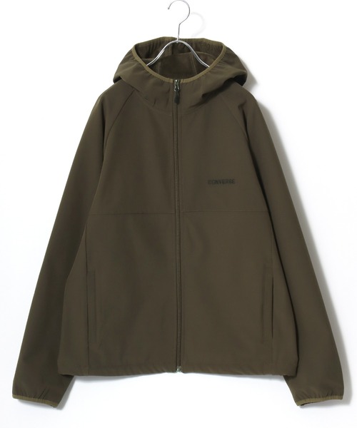 CONVERSE（コンバース）の「2025AW CONVERSE /コンバース 裏フリース ナイロンボンディング マウンテンパーカー レディース メンズ フーディー（ナイロンジャケット・メンズ・カーキ/ブラック・M/LL/L）」の5枚目の写真
