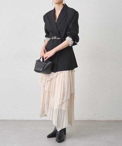 LOUNGEDRESS(ラウンジドレス)の「ランダムティアードスカート(スカート・レディース・アイボリー・FREE)」の14枚目の写真