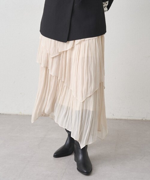 LOUNGEDRESS(ラウンジドレス)の「ランダムティアードスカート(スカート・レディース・アイボリー・FREE)」の3枚目の写真