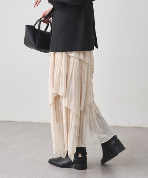 LOUNGEDRESS(ラウンジドレス)の「ランダムティアードスカート(スカート・レディース・アイボリー・FREE)」の5枚目の写真