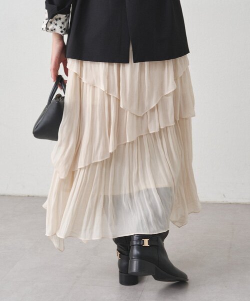 LOUNGEDRESS(ラウンジドレス)の「ランダムティアードスカート(スカート・レディース・アイボリー・FREE)」の6枚目の写真