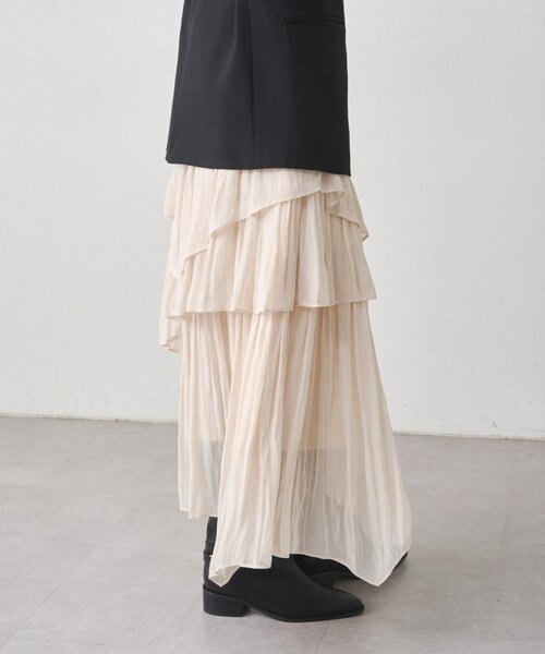 LOUNGEDRESS(ラウンジドレス)の「ランダムティアードスカート(スカート・レディース・アイボリー・FREE)」の7枚目の写真