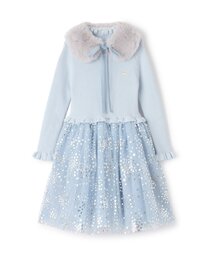 kate spade NEW YORK 140 ワンピース（水色）新品未使用 kate spade NEW YORK - kate spade new york ストライプ柄