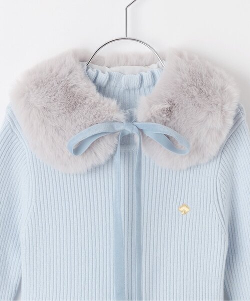 kate spade new york kids（ケイトスペードニューヨーク）の「ティペットつきフラワードットチュールワンピース（ワンピース・キッズ・サックスブルー/ピンク・160cm/130cm/120cm/110cm/100cm/150cm/140cm）」の10枚目の写真