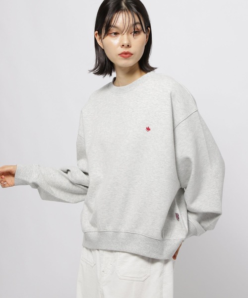 niko and...（ニコアンド）の「【POLO BCS(ポロ・ビーシーエス)】クルースウェットプルオーバー（Tシャツ/カットソー・レディース・ブラック/ナチュラル/ブルー/ブラウン・LARGE/MEDIUM）」の3枚目の写真