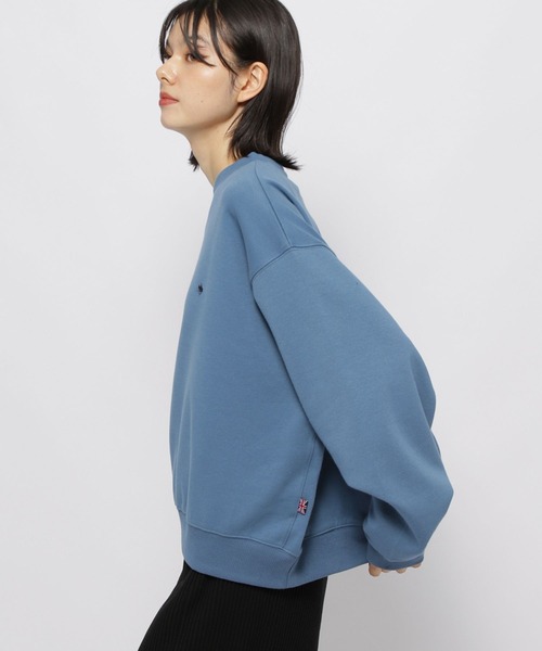 niko and...（ニコアンド）の「【POLO BCS(ポロ・ビーシーエス)】クルースウェットプルオーバー（Tシャツ/カットソー・レディース・ブラック/ナチュラル/ブルー/ブラウン・LARGE/MEDIUM）」の4枚目の写真