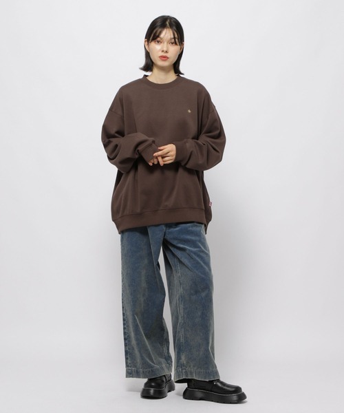 niko and...（ニコアンド）の「【POLO BCS(ポロ・ビーシーエス)】クルースウェットプルオーバー（Tシャツ/カットソー・レディース・ブラック/ナチュラル/ブルー/ブラウン・LARGE/MEDIUM）」の8枚目の写真