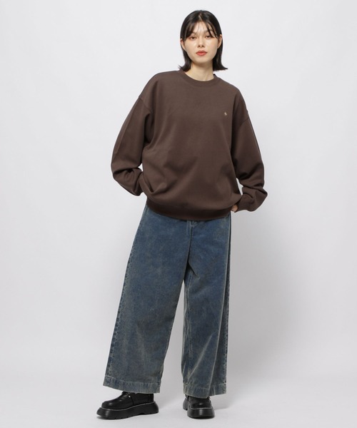niko and...（ニコアンド）の「【POLO BCS(ポロ・ビーシーエス)】クルースウェットプルオーバー（Tシャツ/カットソー・レディース・ブラック/ナチュラル/ブルー/ブラウン・LARGE/MEDIUM）」の9枚目の写真