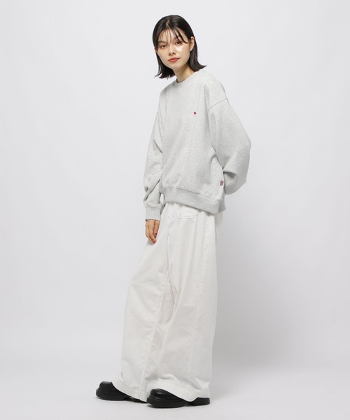 niko and...（ニコアンド）の「【POLO BCS(ポロ・ビーシーエス)】クルースウェットプルオーバー（Tシャツ/カットソー・レディース・ブラック/ナチュラル/ブルー/ブラウン・LARGE/MEDIUM）」の11枚目の写真