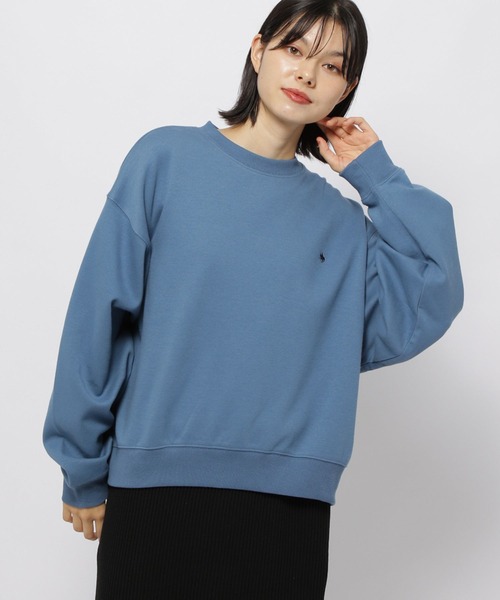 niko and...（ニコアンド）の「【POLO BCS(ポロ・ビーシーエス)】クルースウェットプルオーバー（Tシャツ/カットソー・レディース・ブラック/ナチュラル/ブルー/ブラウン・LARGE/MEDIUM）」の14枚目の写真