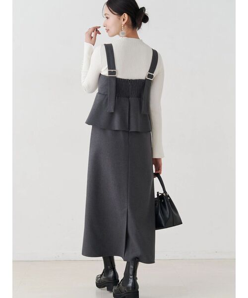 セール】ペプラムジャンスカ（ジャンパースカート）｜MERCURYDUO