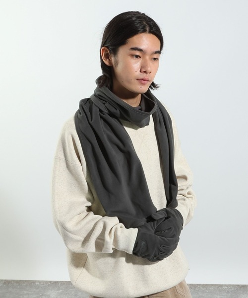 BAYFLOW（ベイフロー）の「【POLARTEC（ポーラテック）】フリースマフラー/ベーシック（ストール/ショール・メンズ・ブラック/カーキ/チャコール・FREE）」の5枚目の写真