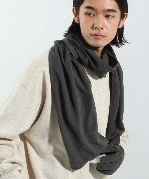 BAYFLOW（ベイフロー）の「【POLARTEC（ポーラテック）】フリースマフラー/ベーシック（ストール/ショール・メンズ・ブラック/カーキ/チャコール・FREE）」の6枚目の写真