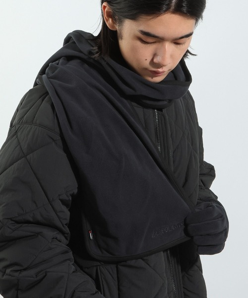 BAYFLOW（ベイフロー）の「【POLARTEC（ポーラテック）】フリースマフラー/ベーシック（ストール/ショール・メンズ・ブラック/カーキ/チャコール・FREE）」の9枚目の写真