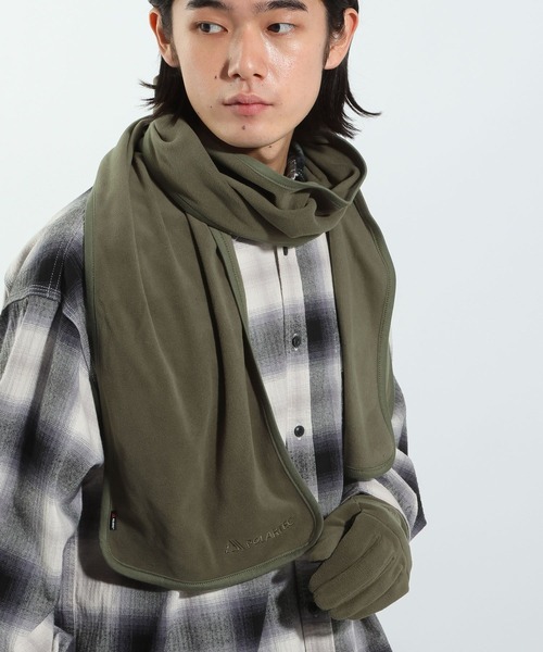 BAYFLOW（ベイフロー）の「【POLARTEC（ポーラテック）】フリースマフラー/ベーシック（ストール/ショール・メンズ・ブラック/カーキ/チャコール・FREE）」の12枚目の写真