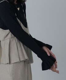 GALLEST | 【一部店舗限定】フリルスポンディッシュニット(ニット/セーター)