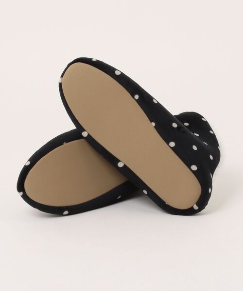 KID BLUE（キッドブルー）の「キッドブルー -２５ストレッチシャギードット -ルームシューズ -KGCW333 -kidblue（ルームシューズ/スリッパ・レディース・ブラック/ライトグレー・22-24cm）」の4枚目の写真