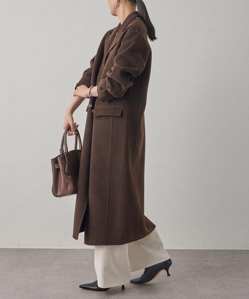 LOUNGEDRESS（ラウンジドレス）の「ピークドラペルリバーコート（その他アウター・レディース・キャメル/ブラウン・SMALL/MEDIUM）」の5枚目の写真