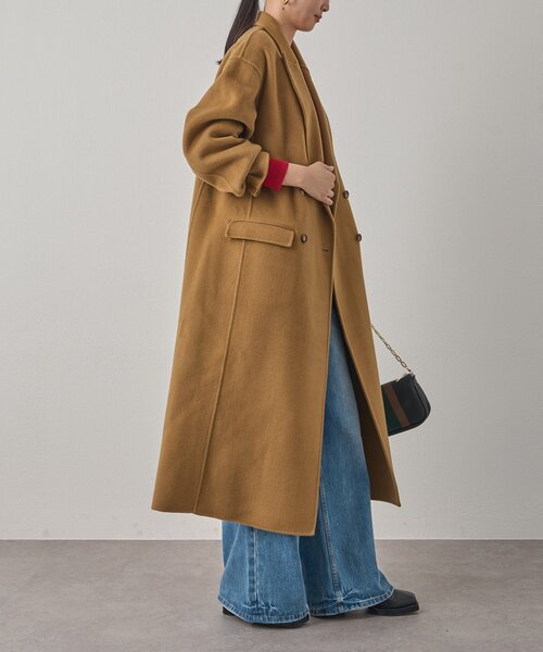 loungedress☆ミドルリバーコート☆キャメル Loungedress（ラウンジドレス） コート アウター ミドルリバーコート