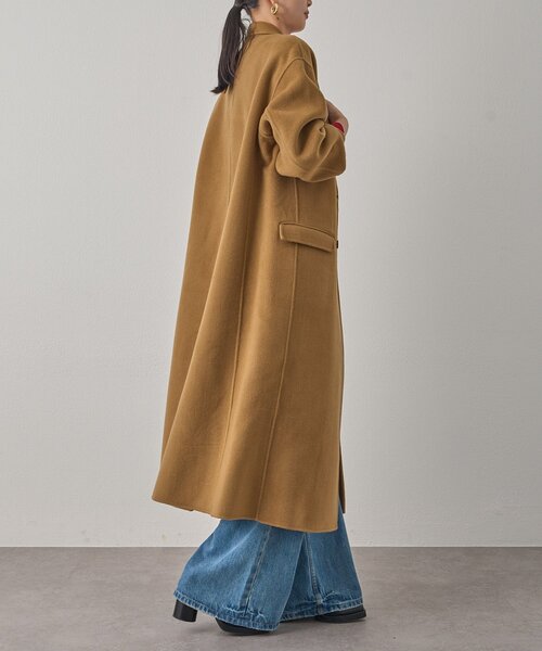 LOUNGEDRESS（ラウンジドレス）の「ピークドラペルリバーコート（その他アウター・レディース・キャメル/ブラウン・SMALL/MEDIUM）」の12枚目の写真