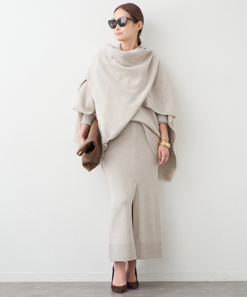 Deuxieme Classe（ドゥーズィエムクラス）の「OLBIA  ストール（ストール/ショール・レディース・ブラウン/ベージュ・FREE）」の4枚目の写真