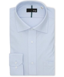 TAKA-Q（タカキュー）の「【ノンアイロン ストレッチ 吸水速乾】タカキュー ワイドカラー ビジネスドレス長袖ニットシャツ（ビジネスシャツ）」