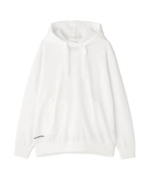 PEARLY GATES(パーリーゲイツ)の「【PGG】【直営店舗&公式オンライン限定】ポリエステルヤーンmmニットフーディプルオーバー (MENS)(ニット/セーター・メンズ・ネイビー/グレー系その他/ホワイト・M/LL/L)」の2枚目の写真