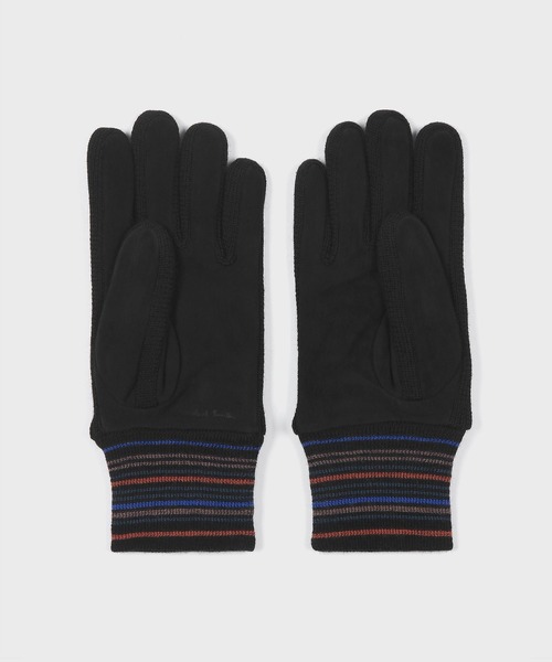 マルチボーダーリブ スウェードグローブ【250756】（手袋）｜Paul