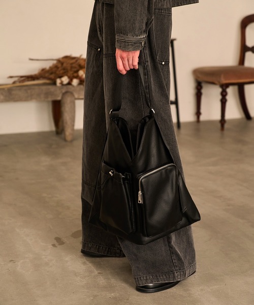 Forte(フォルテ)(フォルテ)の「Studded Double Knee Baggy Pants/スタッズダブルニーバギーパンツ(デニムパンツ・メンズ・ブラック/ブラウン/グレー・SMALL/MEDIUM/LARGE)」の7枚目の写真