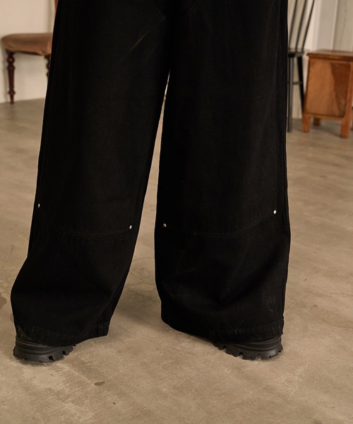 Forte(フォルテ)(フォルテ)の「Studded Double Knee Baggy Pants/スタッズダブルニーバギーパンツ(デニムパンツ・メンズ・ブラック/ブラウン/グレー・SMALL/MEDIUM/LARGE)」の17枚目の写真