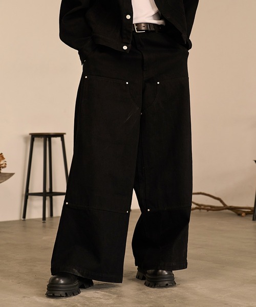 auberge W KNEE ダブルニー　バギーパンツ auberge W KNEE ダブルニー バギーパンツ