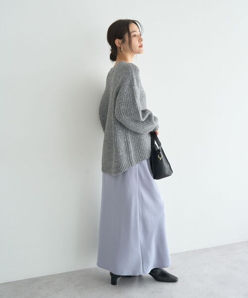 YECCA VECCA(イェッカヴェッカ)の「サテンフレアスカート(スカート・レディース・ブラウン/ブルー系その他7/アイボリー・FREE)」の12枚目の写真