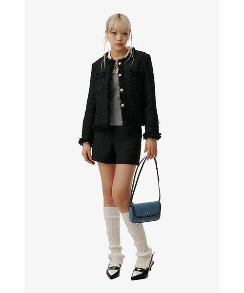 NICK&NICOLE(ニックアンドニコール)の「TRIMMING TWEED JACKET_BLACK(テーラードジャケット・レディース・その他・FREE)」の9枚目の写真